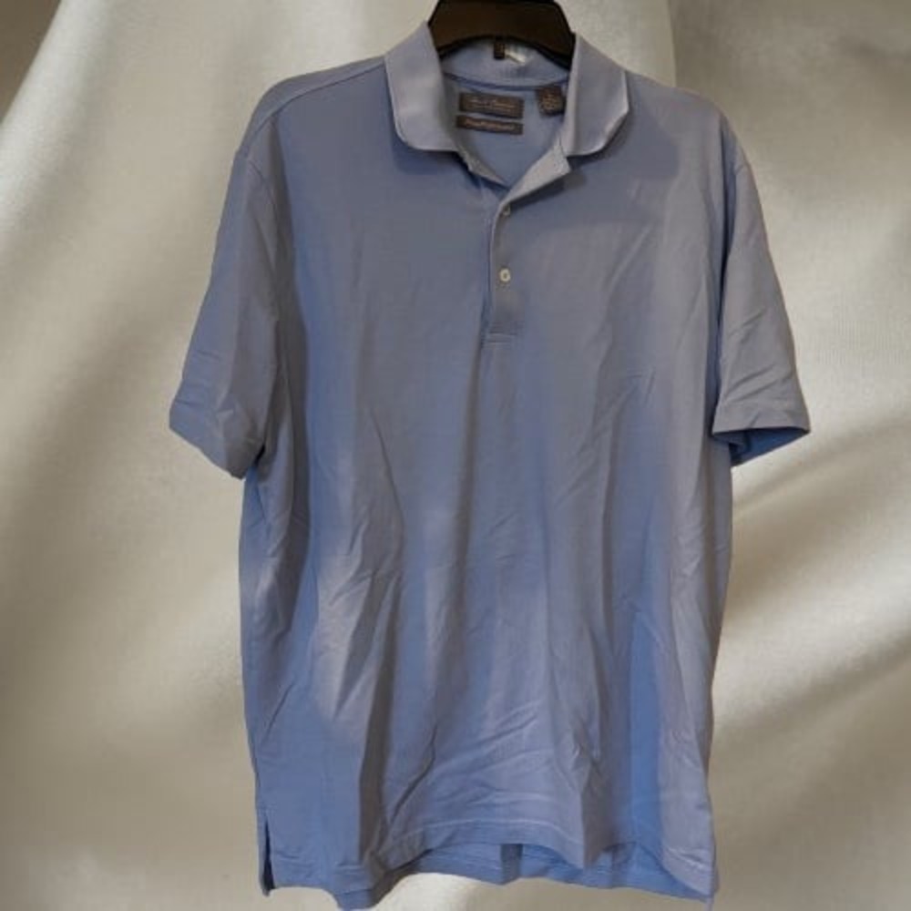 Daniel Cremieux Men's Pima Performance Polo Shirt Large‎ Top Blue